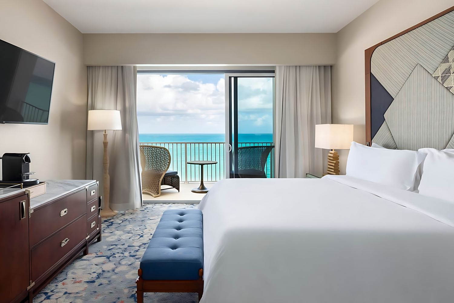 2 Bedroom Residence Bedroom 1: 1 King, Bedroom 2: 2 Queen, Oceanfront, Jobson's Cove, Balcony LuxuriaVacations