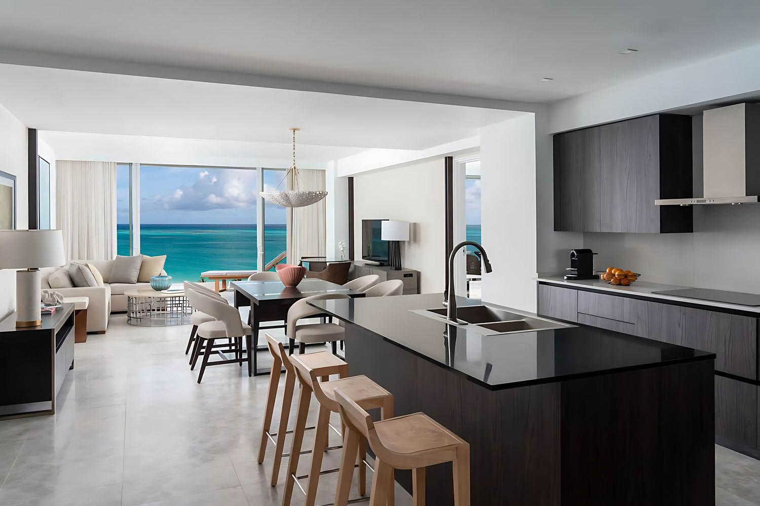 2 Bedroom Residence Bedroom 1: King, Bedroom 2: King, Oceanfront, Hotel Building LuxuriaVacations