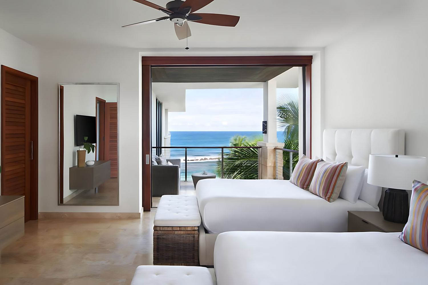2 bedrooms and study on middle floor 2 bedroom residence, oceanfront LuxuriaVacations