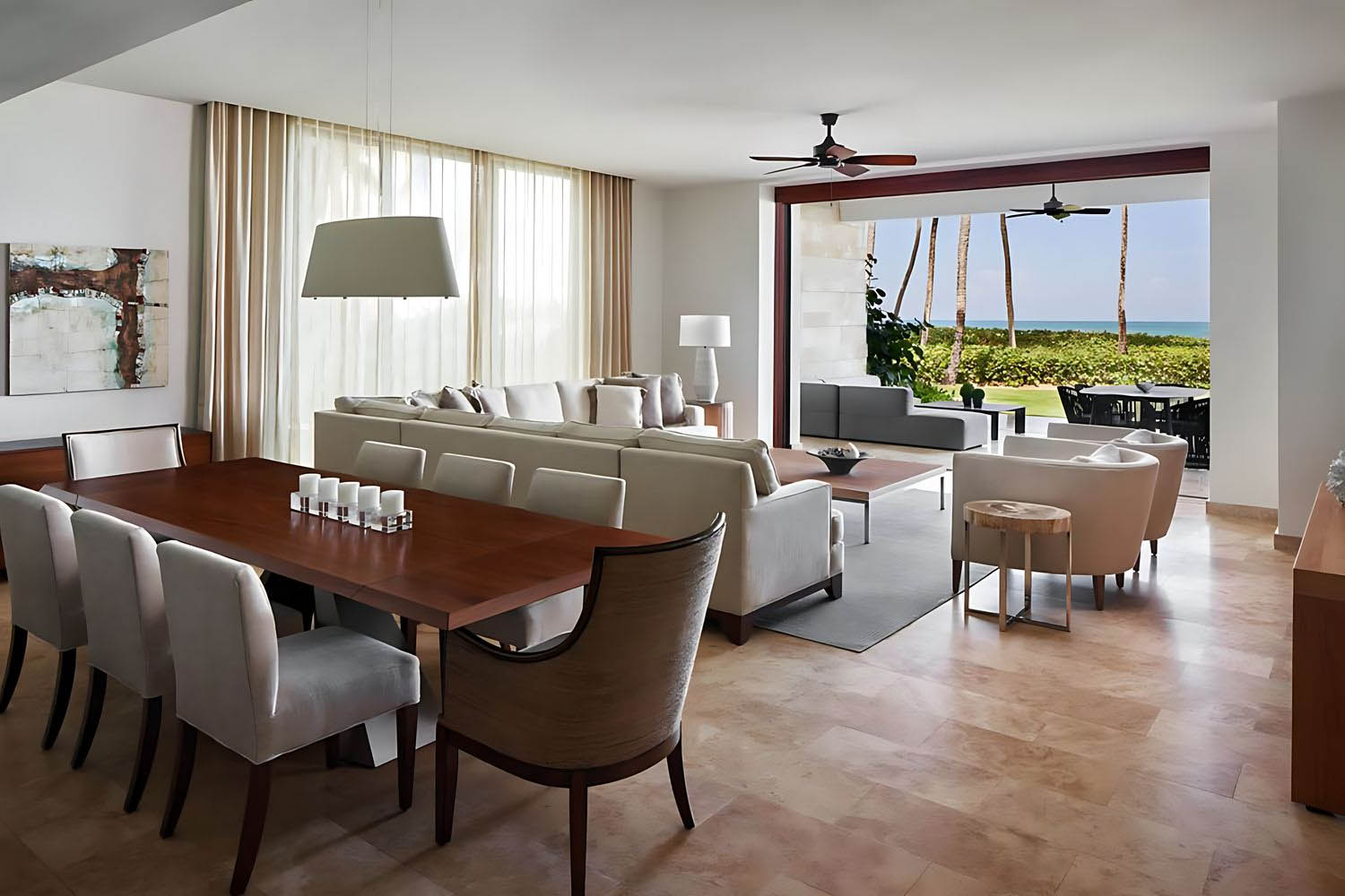 2 bedrooms and study on the ground floor 2 bedroom residence, oceanfront LuxuriaVacations