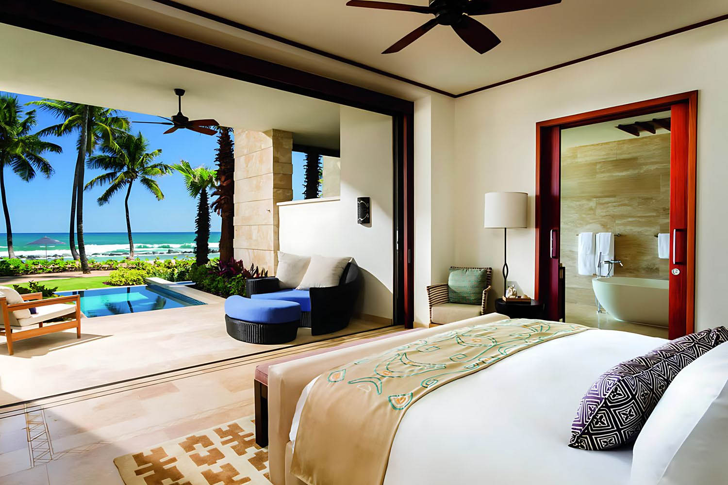 2 bedrooms on the ground floor 2 bedroom residence, oceanfront, ground floor apartment LuxuriaVacations