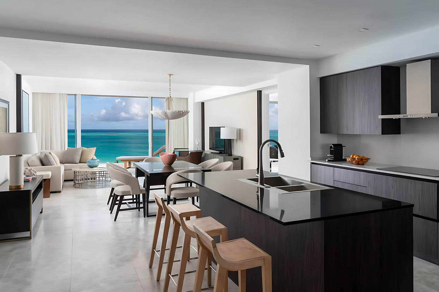 3 Bedroom Residence Bedroom 1: 1 King, Bedroom 2: 2 Queen, Bedroom 3: 1 King, Oceanfront LuxuriaVacations