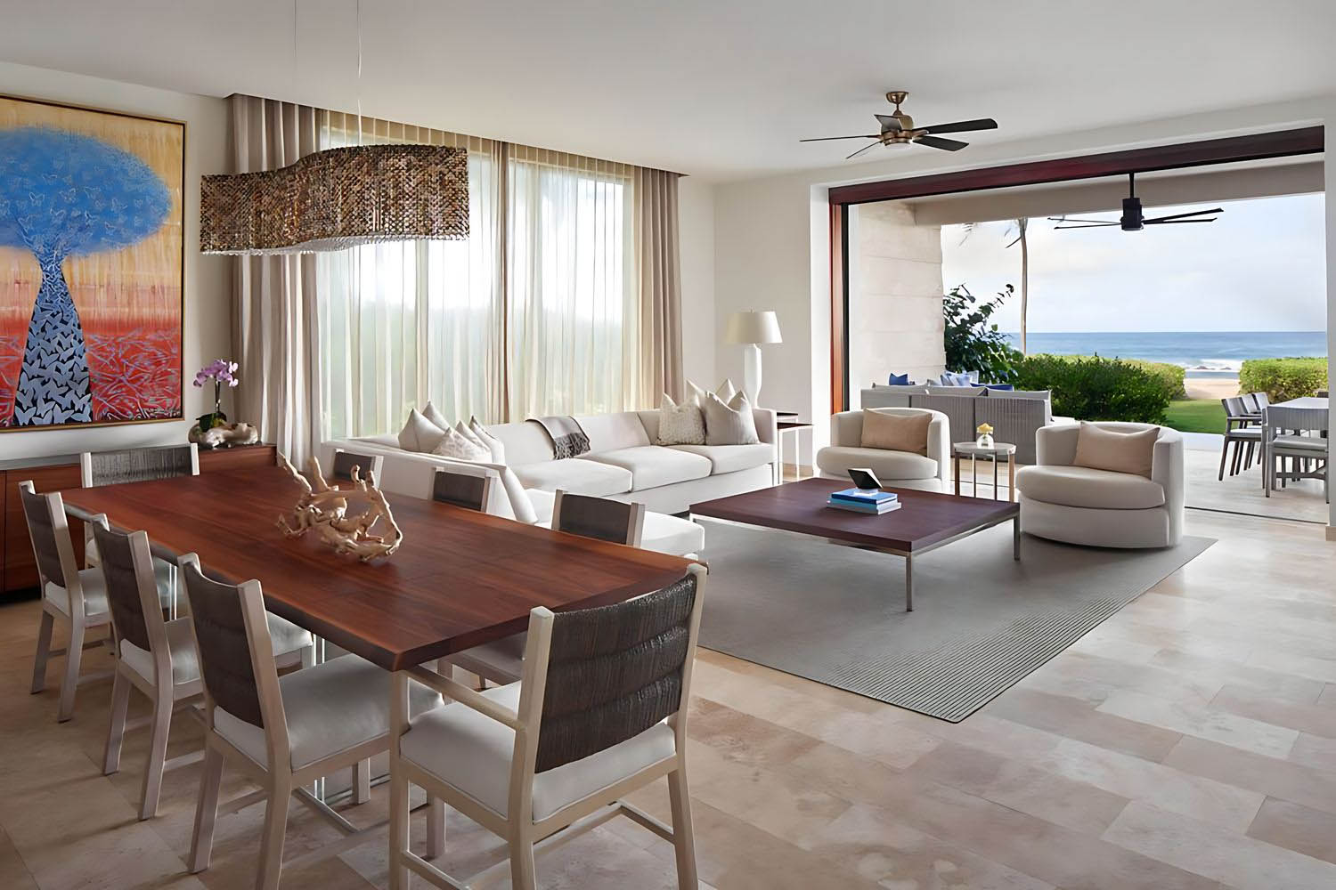 3 bedrooms and study on the ground floor 3 bedroom residence, oceanfront LuxuriaVacations