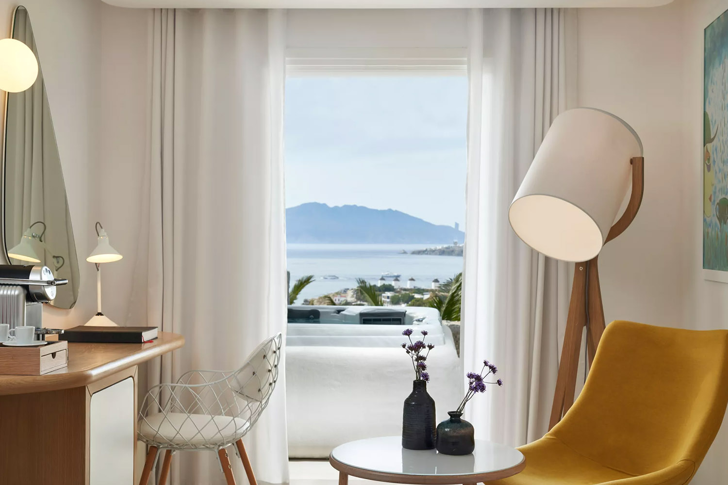 AEGEAN Deluxe Double Room with Sea View & Outdoor Jacuzzi LuxuriaVacations