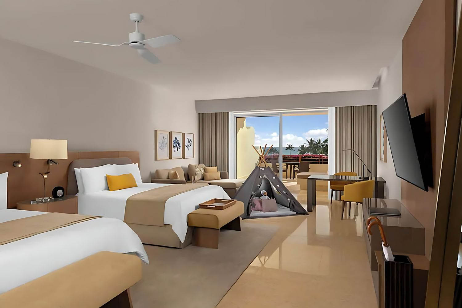 Ambassador Two-Bedroom Family Suite Ocean View LuxuriaVacations