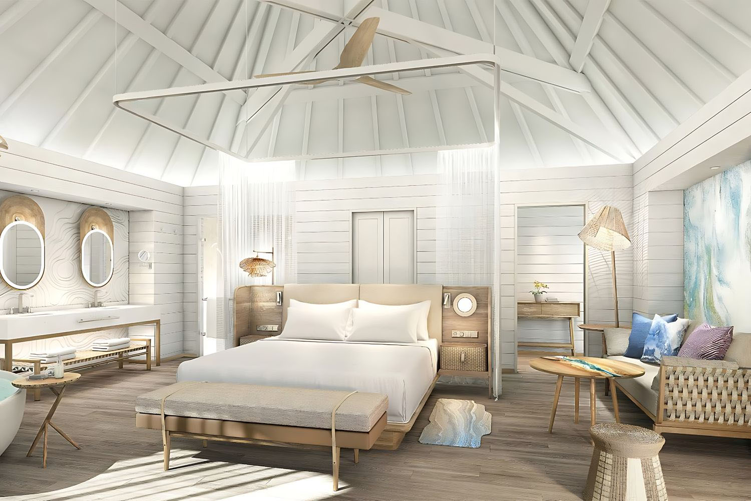 Beach Bungalow - Pool Bungalow, 1 King, Lagoon view, Beach front access, Plunge pool, Terrace LuxuriaVacations