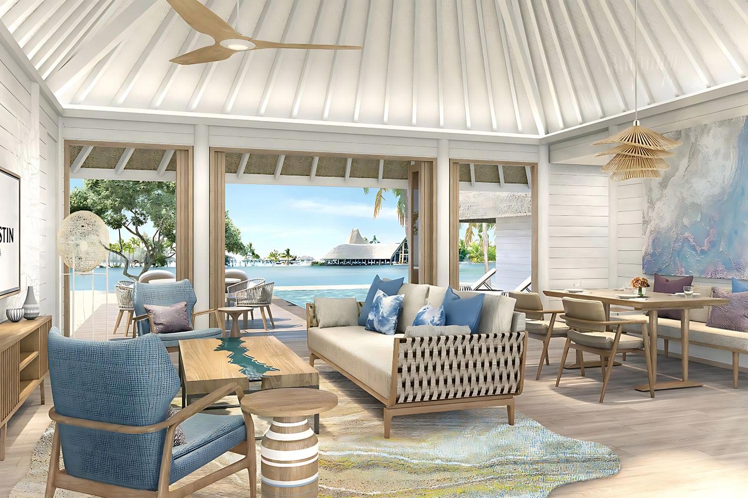 Beach Suite - Pool Bungalow, 1 King, Lagoon view, Beach front access, Lagoon access, Terrace LuxuriaVacations