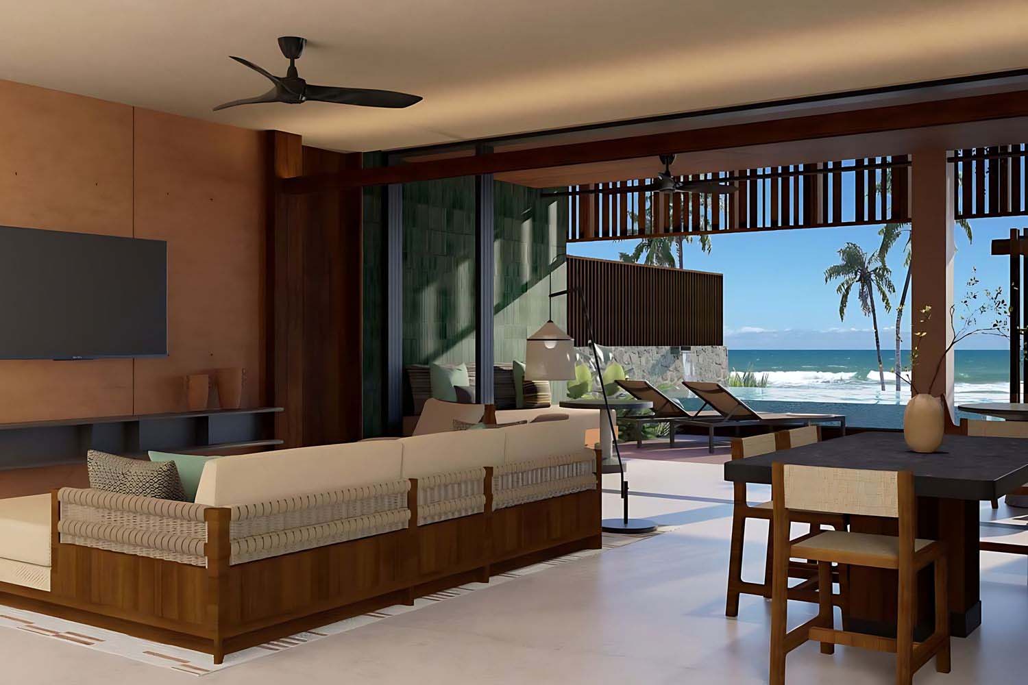 Beachfront Penthouse, 1 King, sofa bed LuxuriaVacations