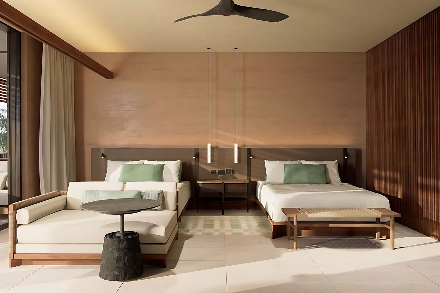 Beachfront pool Room, 2 Queen LuxuriaVacations