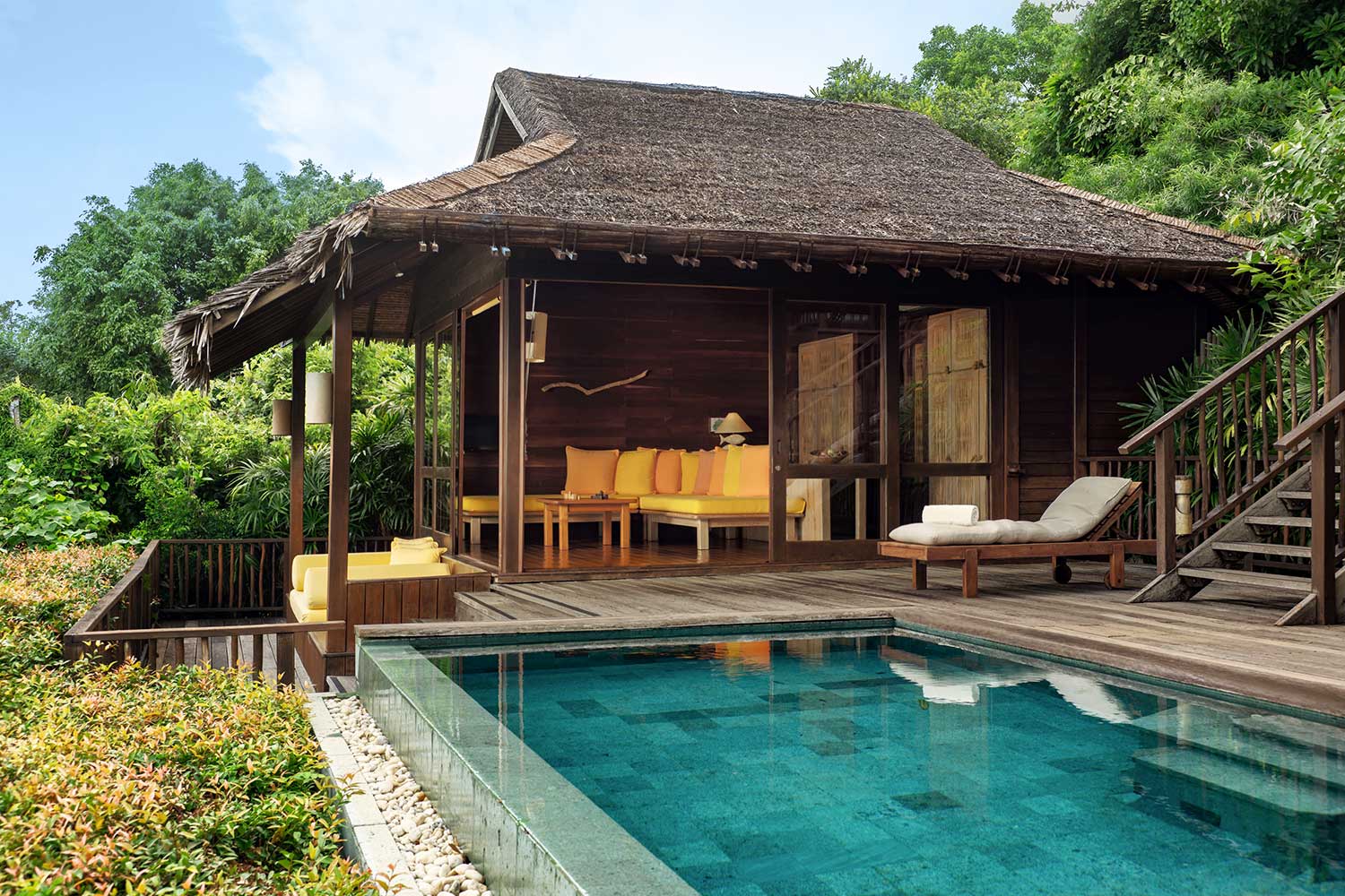 Beachfront Pool Villa Suite LuxuriaVacations