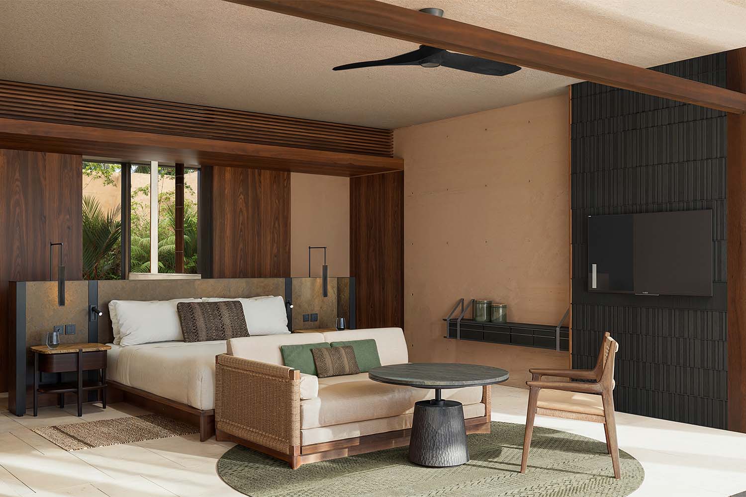 Beachfront terrace Bedroom, 1 King, sofa bed LuxuriaVacations