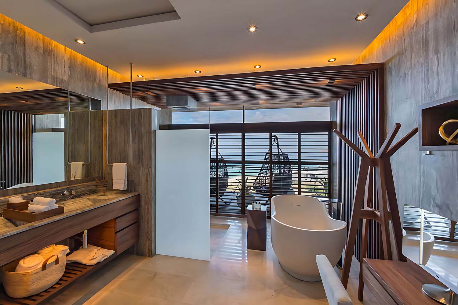Beachfront Walk-Out, 3 Bedroom Residence, Beach front access, Garden level, Fireplace, Terrace LuxuriaVacations