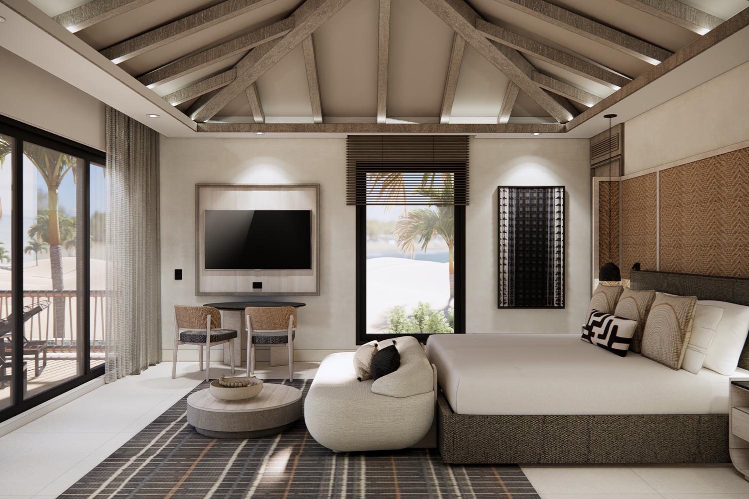 Club Azure Oceanfront Bungalow 1 Bdrm Ste- Kg LuxuriaVacations