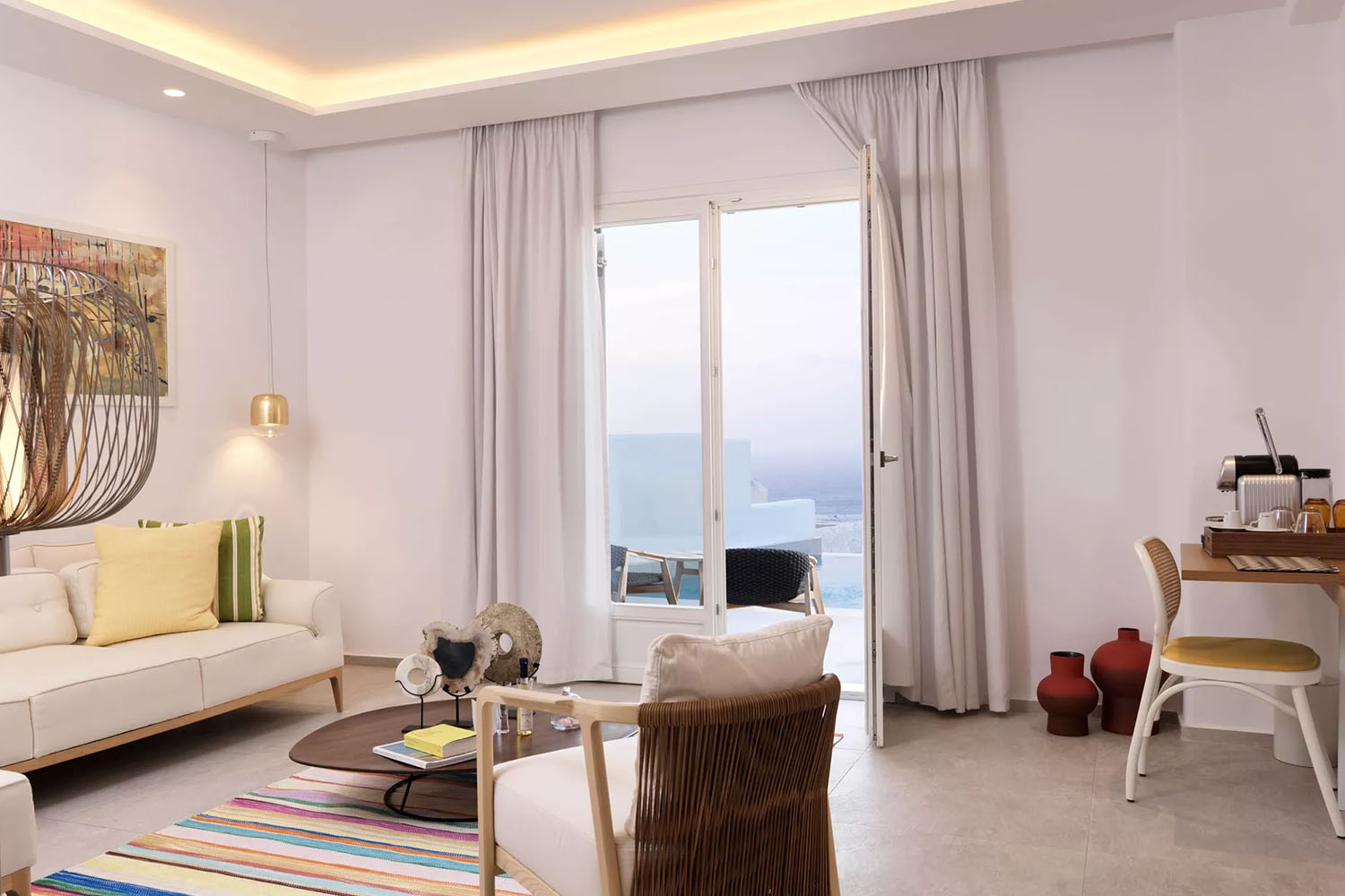 CYCLADES Suite Sea View with Private Pool & Outdoor Jacuzzi LuxuriaVacations