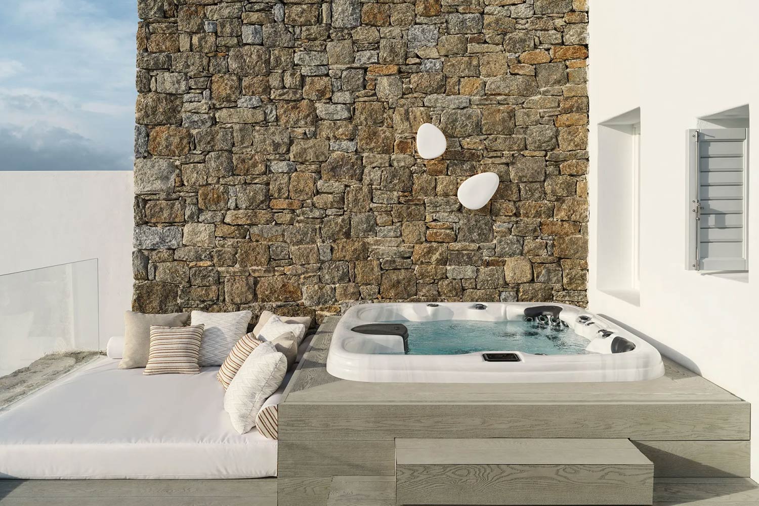 DELTA Room with Outdoor Hot Tub & Partial Sea View LuxuriaVacations