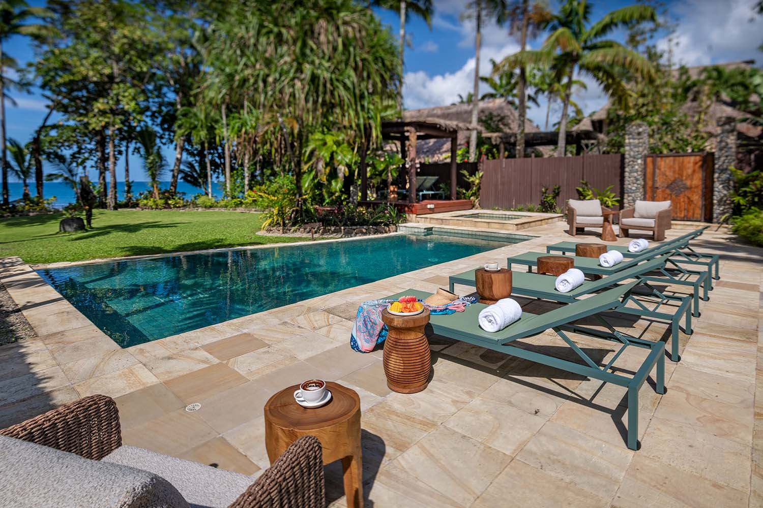Four Bedroom Beachfront Pool Residence LuxuriaVacations