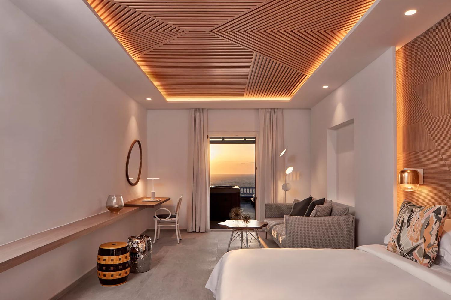 KYNTHOS Junior Suite with Full Sea View & Outdoor Jacuzzi LuxuriaVacations