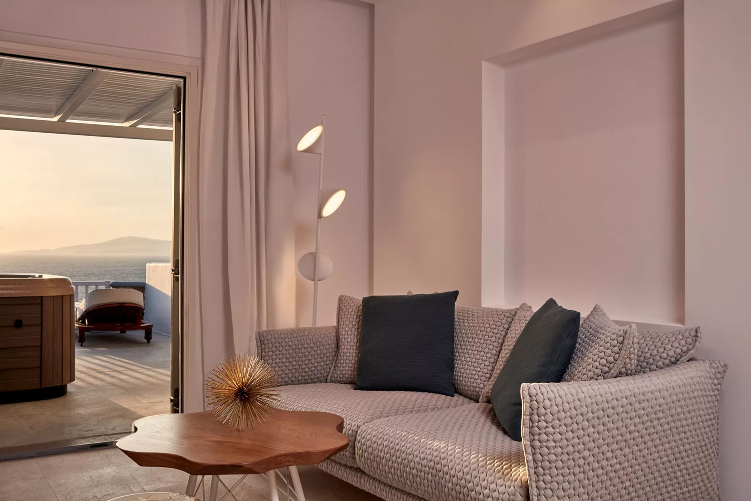 KYNTHOS Junior Suite with Full Sea View & Outdoor Jacuzzi LuxuriaVacations