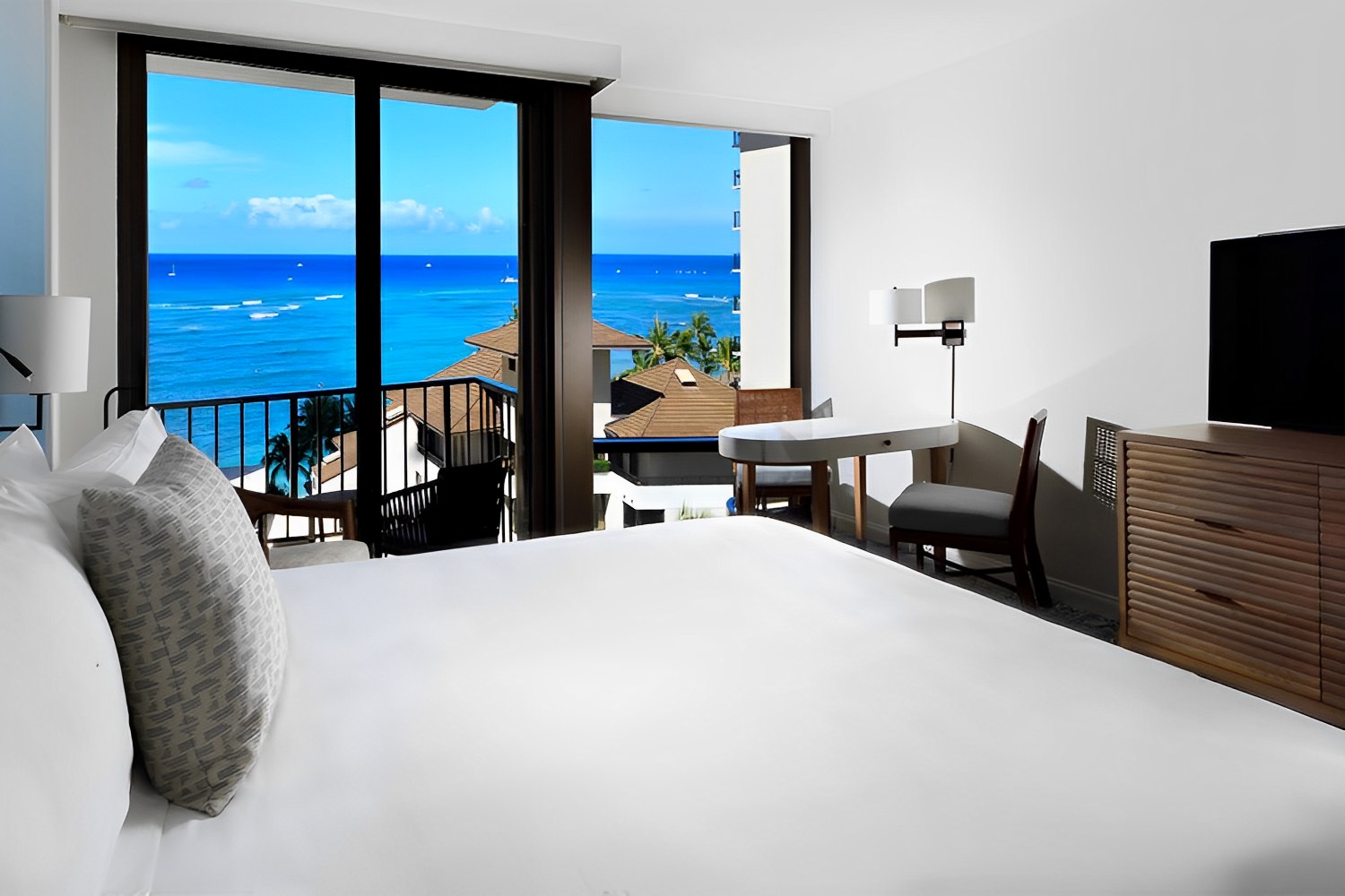Ocean View One King Bed LuxuriaVacations