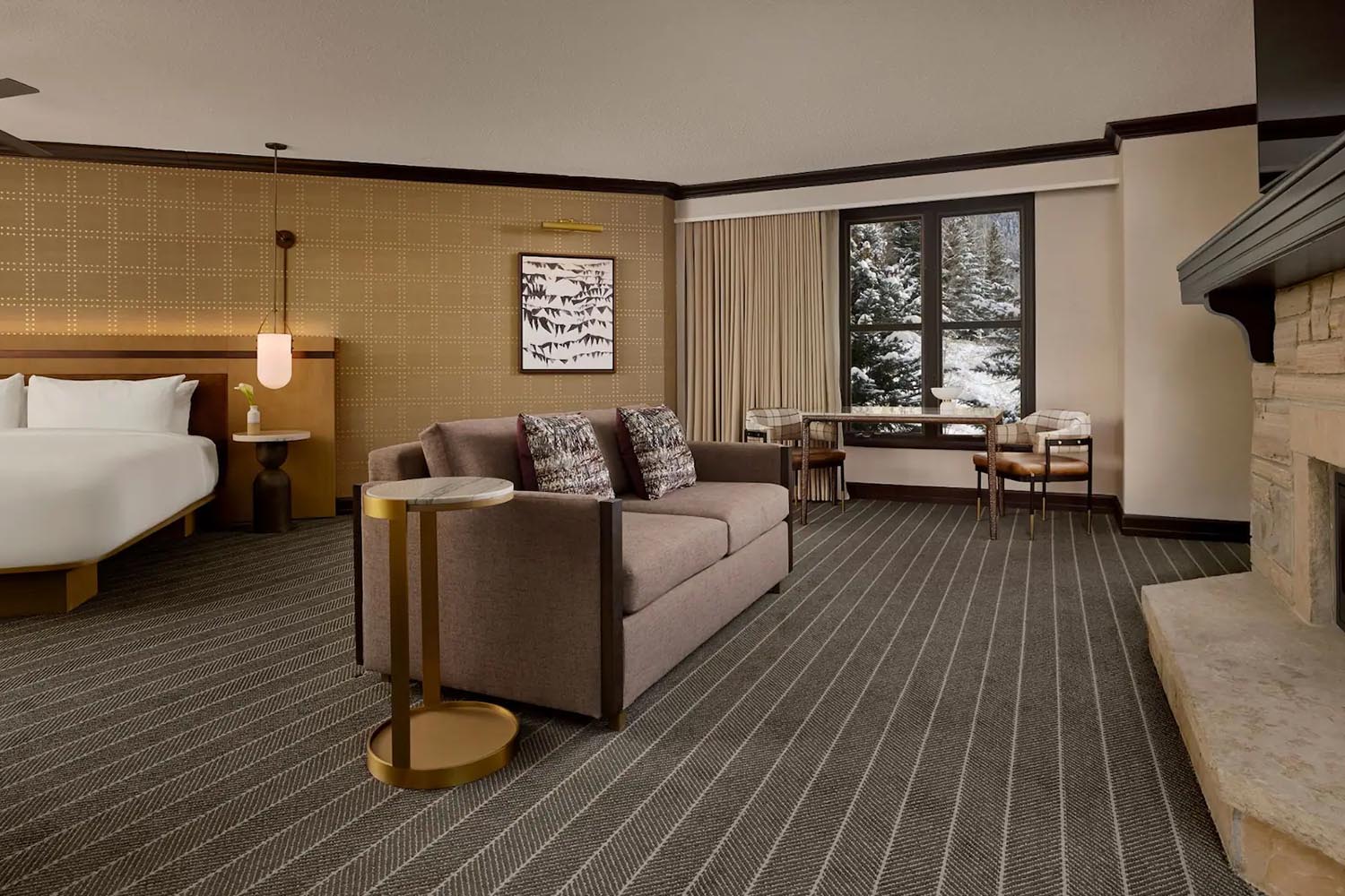 One King Park Junior Suite with Fireplace LuxuriaVacations