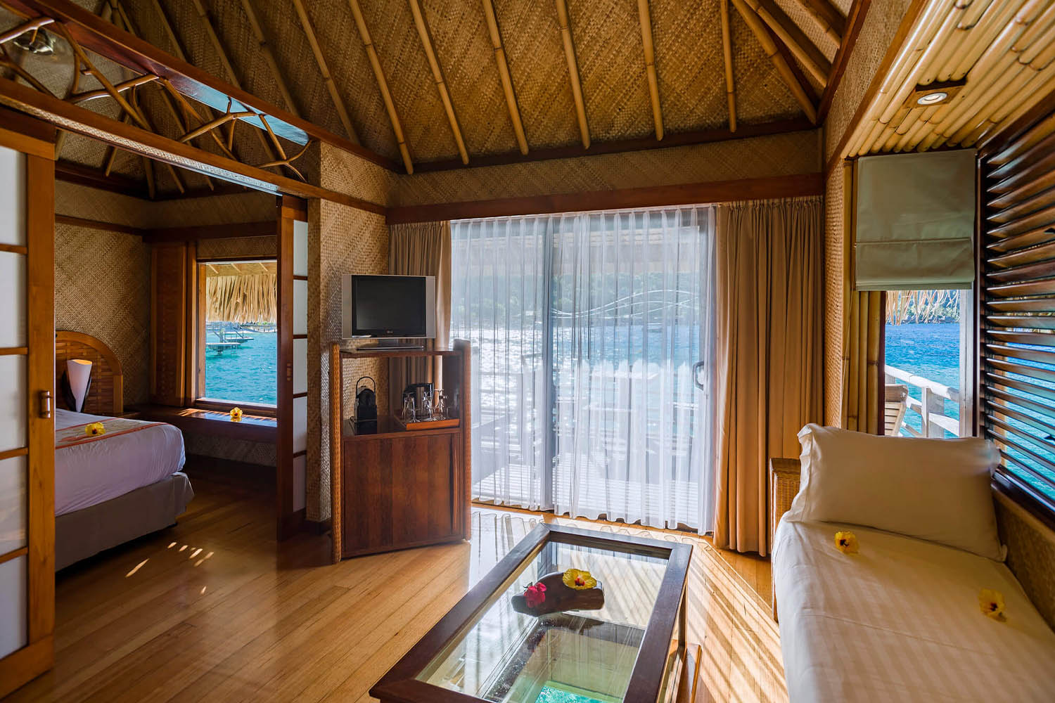 Overwater Bungalow Otemanu Mountain View LuxuriaVacations