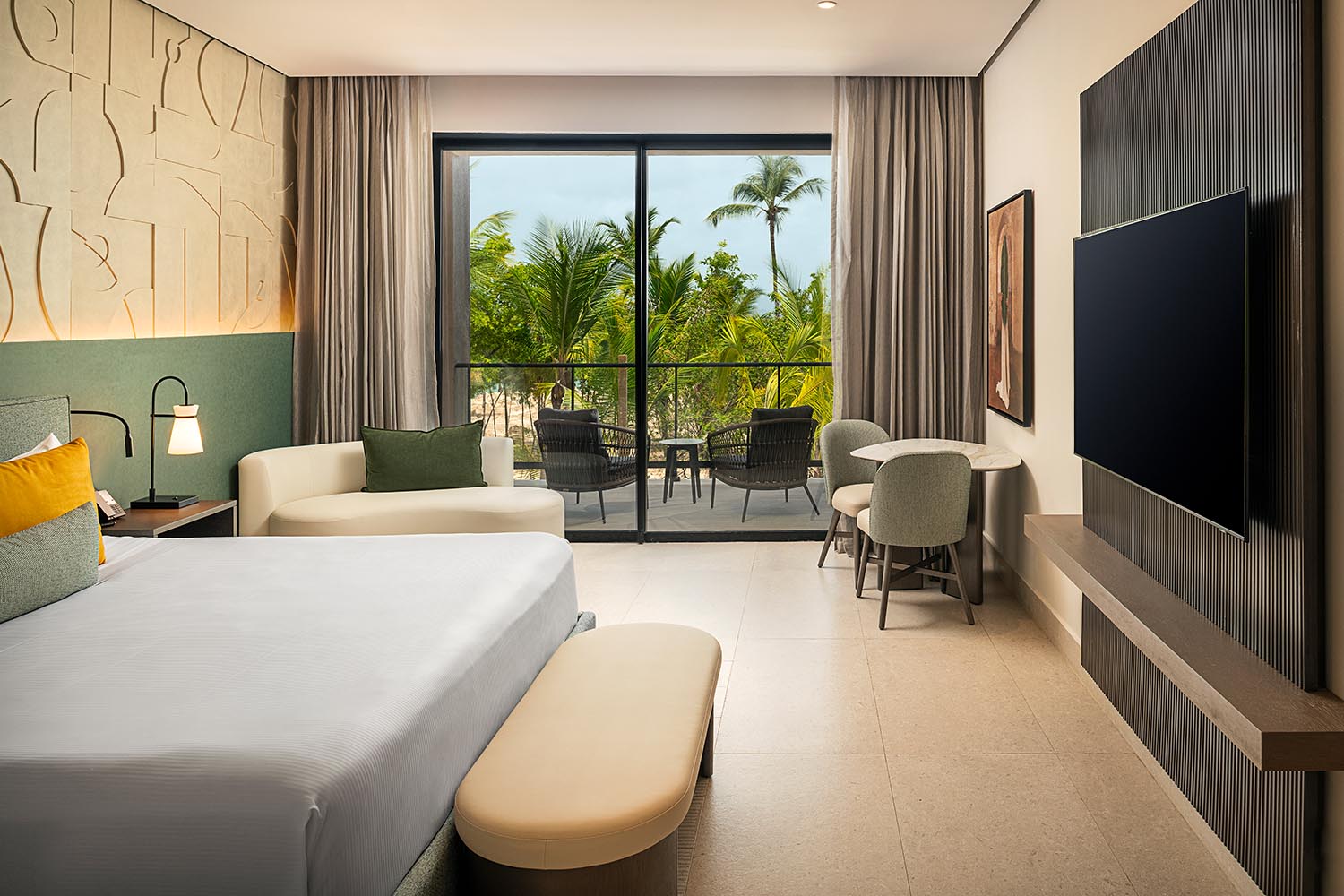 Partial Ocean View Room - 1 King Bed LuxuriaVacations