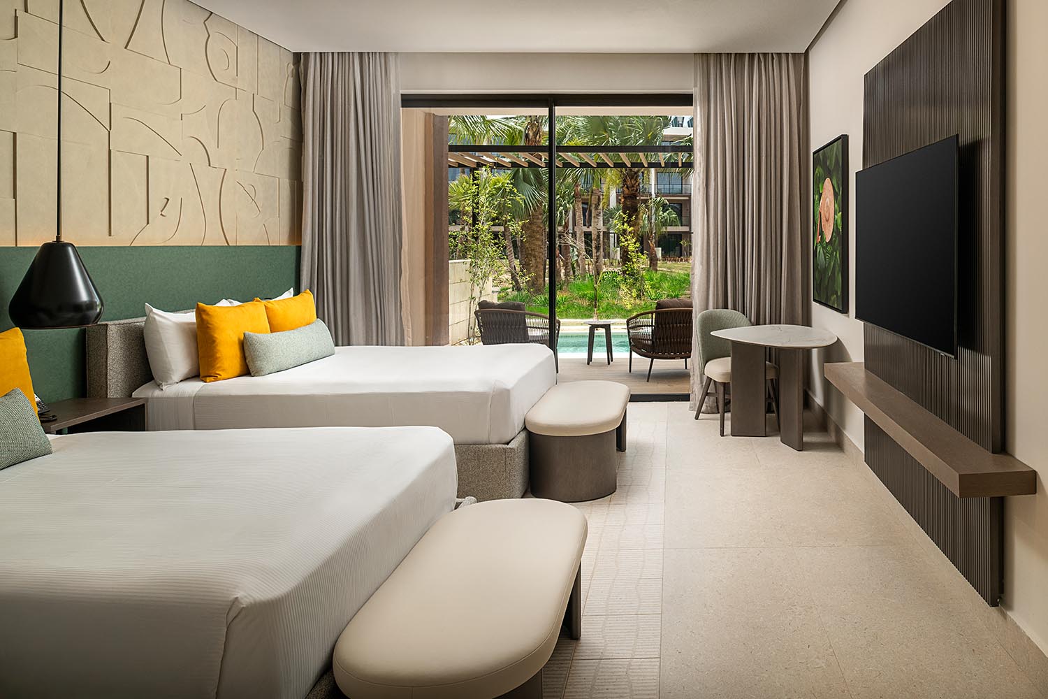 Plunge Pool Tropical View Room - 2 Queen Beds LuxuriaVacations
