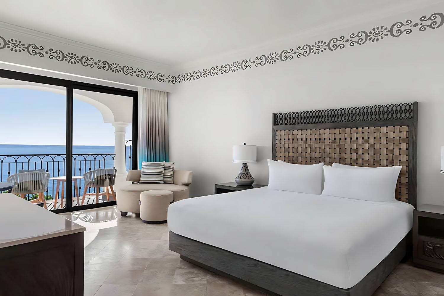 Premier King Parlor Suite Oceanview Balcony LuxuriaVacations