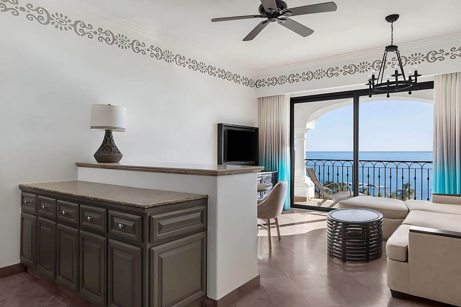 Premier King Parlor Suite Oceanview Balcony LuxuriaVacations