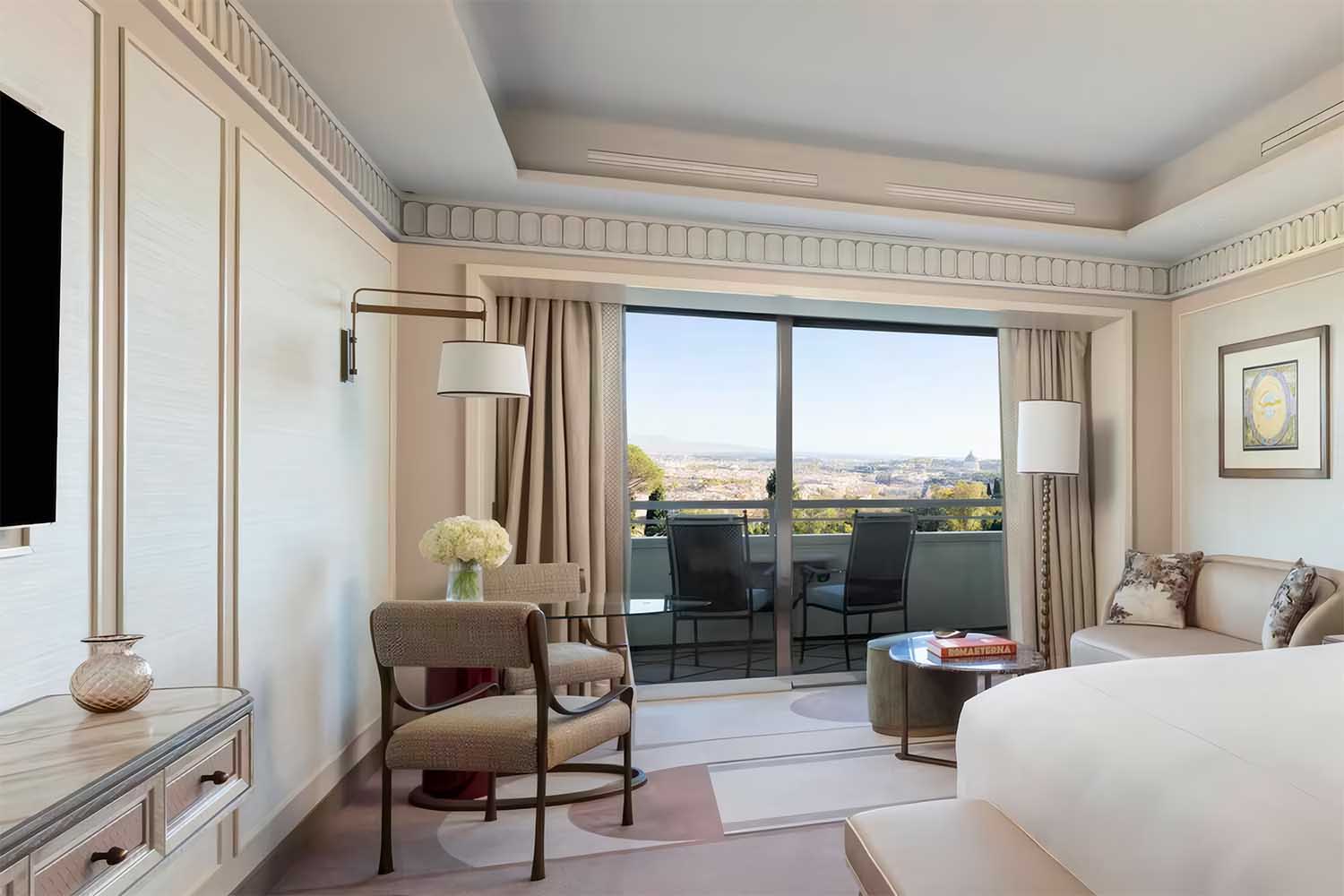 Premier Two Twin Beds Imperial Room Rome View LuxuriaVacations