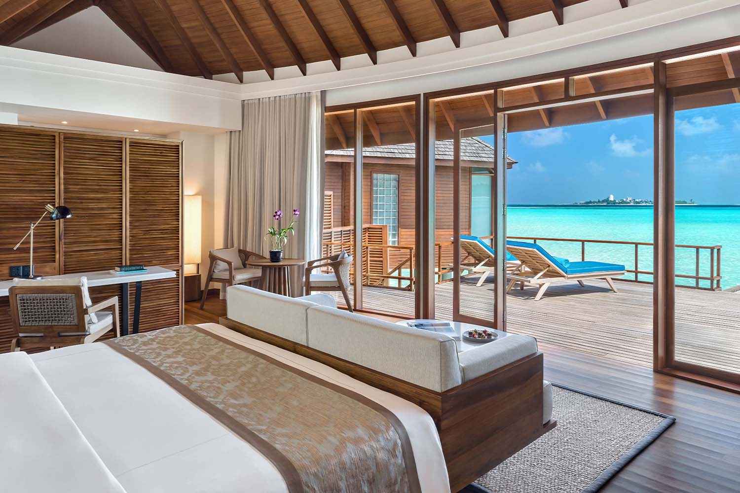Sunrise Over Water Villa LuxuriaVacations