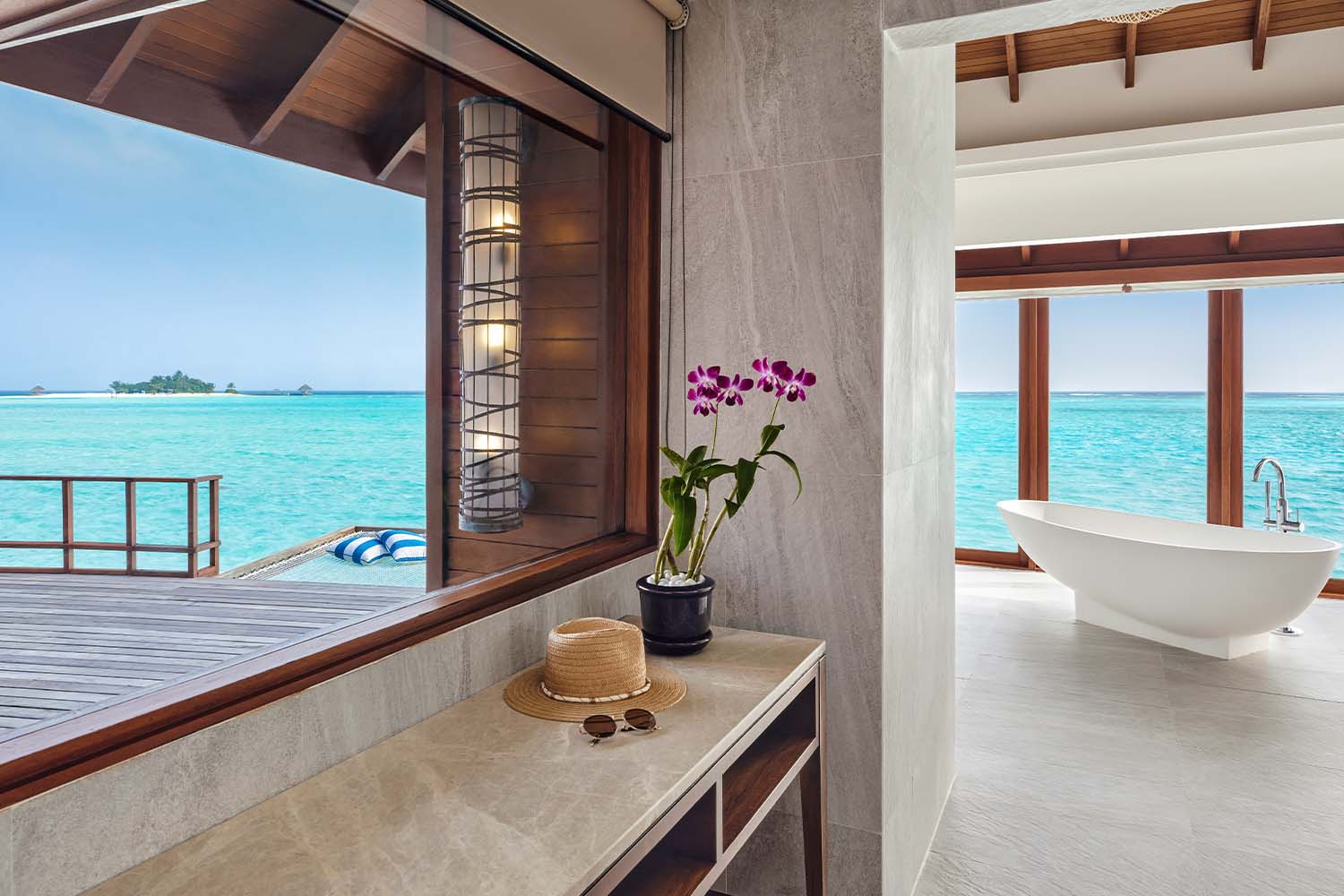 Sunrise Over Water Villa LuxuriaVacations