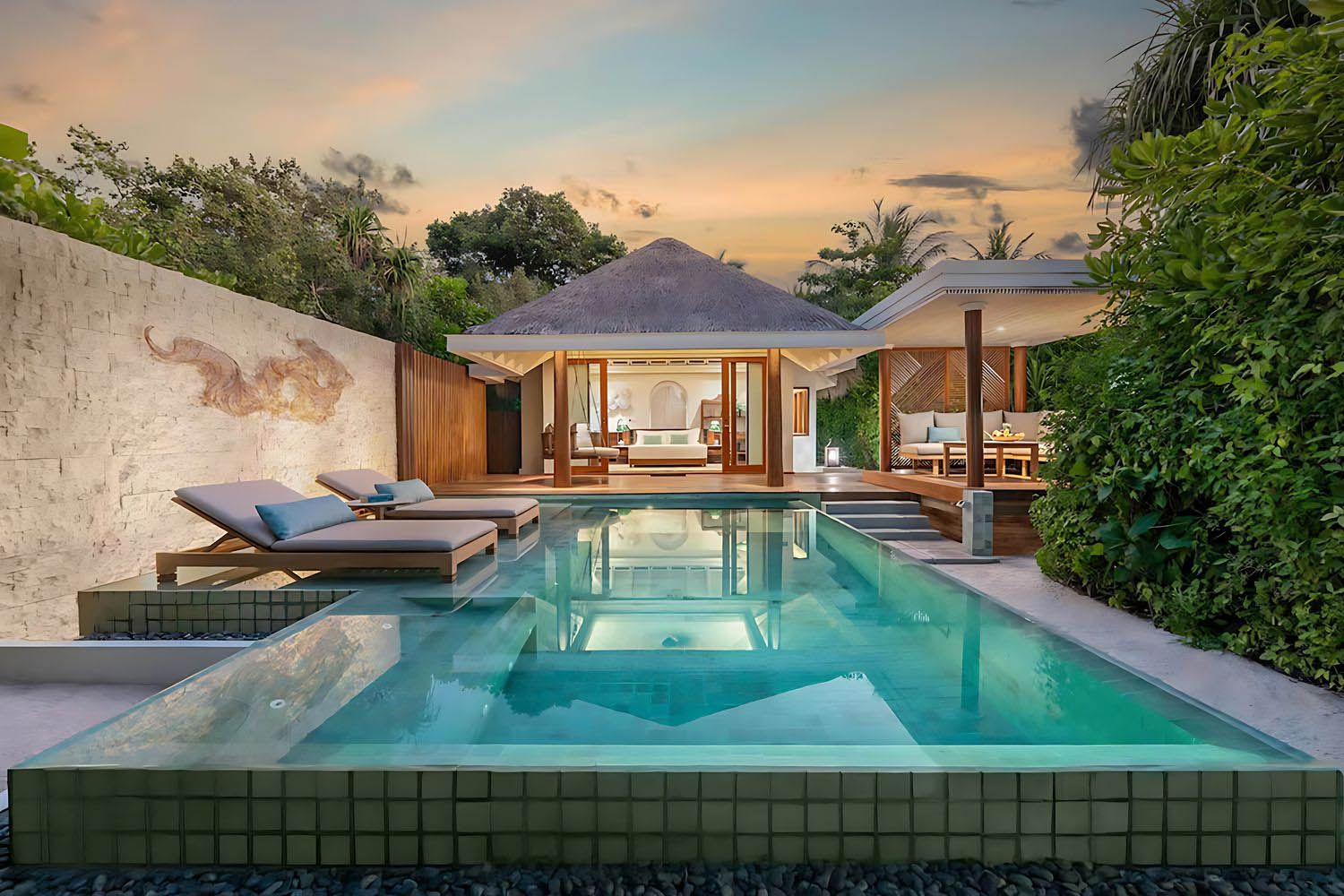Sunset Beach Pool Villa LuxuriaVacations