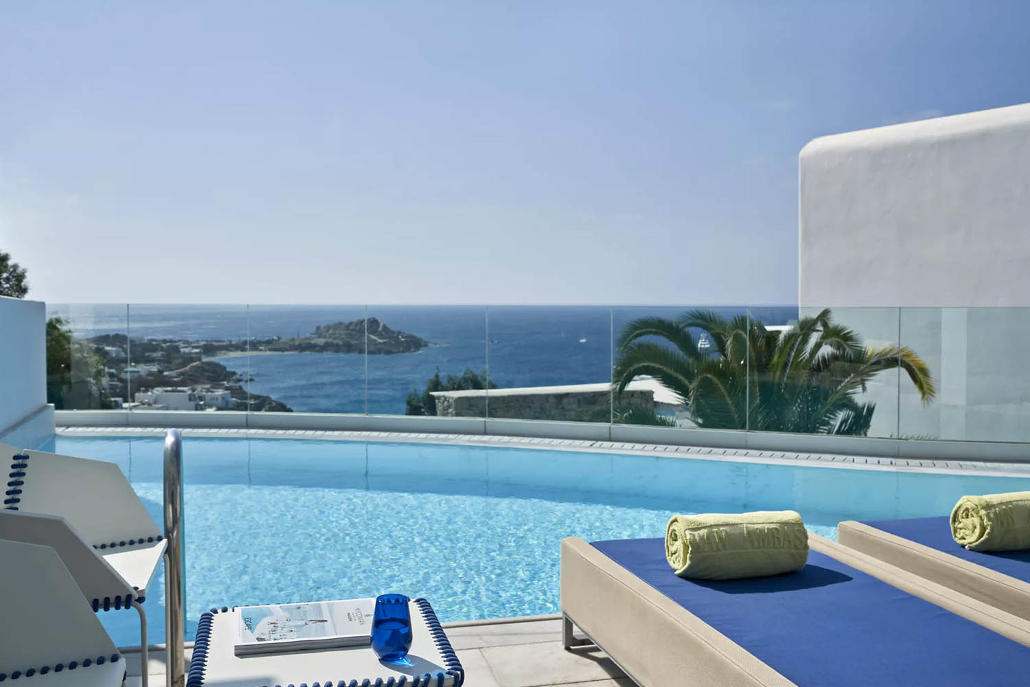 THALASSA Suite with Sharing Pool & Sea View LuxuriaVacations