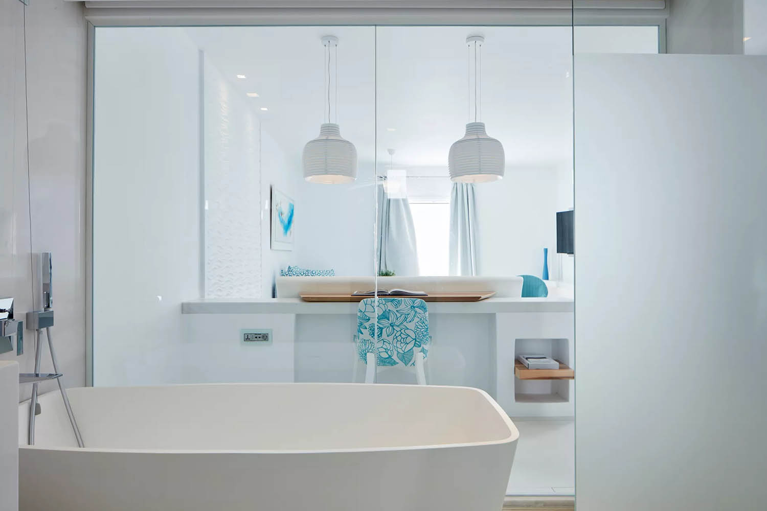 THALASSA Suite with Sharing Pool & Sea View LuxuriaVacations