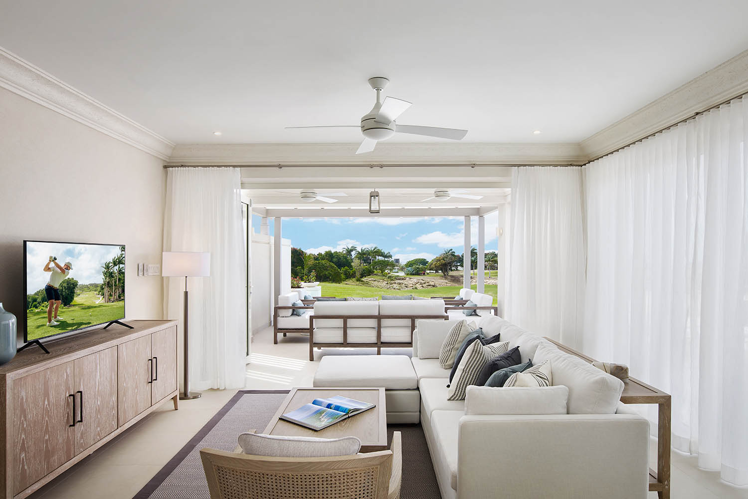 Three Bedroom Golf and Sea View Villa LuxuriaVacations