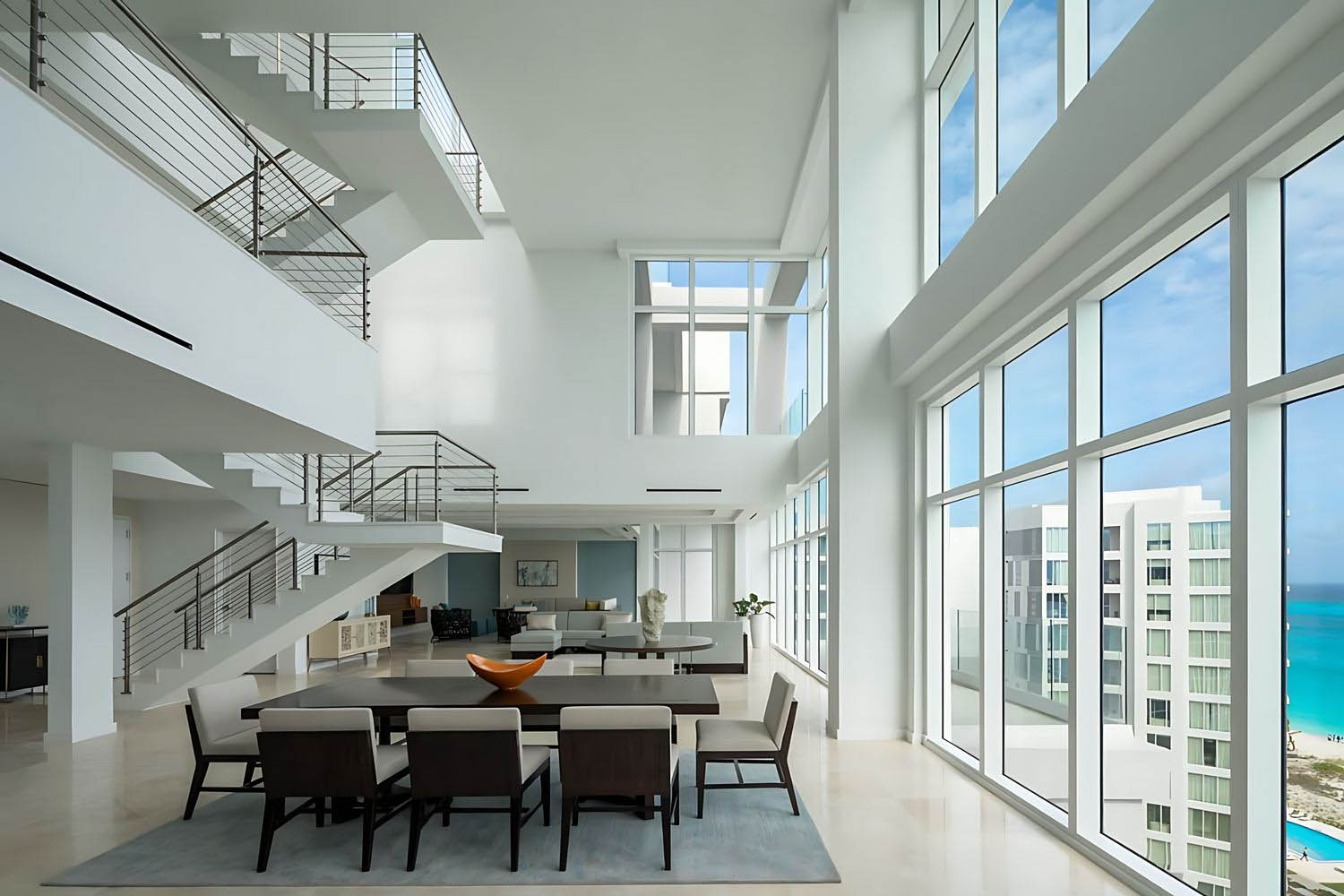 Triplex 4 Bedroom Residence, Oceanfront, Pool LuxuriaVacations