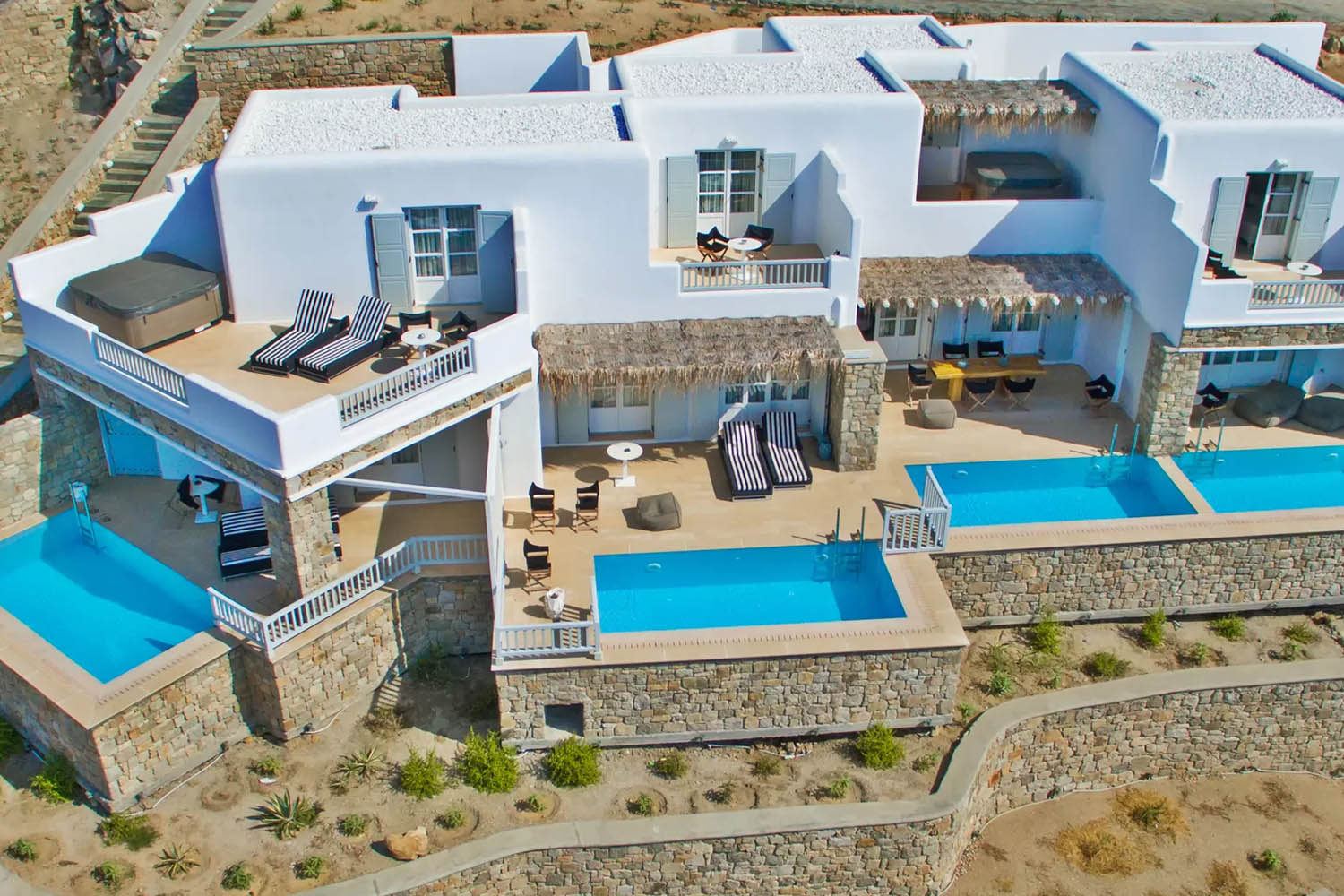 UNIQUE VILLAS: 5-Bedroom ORNOS VILLA LuxuriaVacations