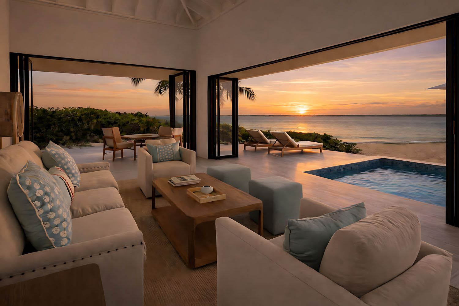 Waterside Two Bedroom Bungalow with Private Pool LuxuriaVacations